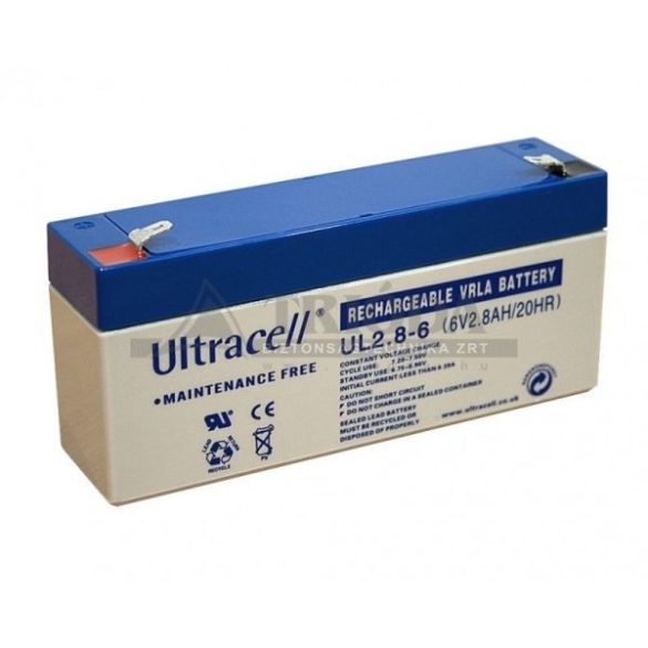 Ultracell AU-06028 6V 2.8Ah gondozásmentes akkumulátor