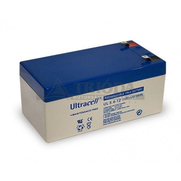 Ultracell AU-12034 12V 3.4Ah gondozásmentes akkumulátor (10db/karton)