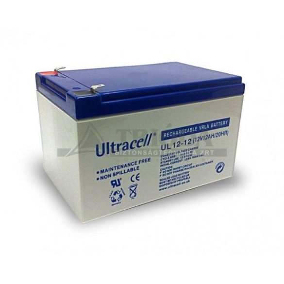 Ultracell AU-12120 12V 12Ah gondozásmentes akkumulátor