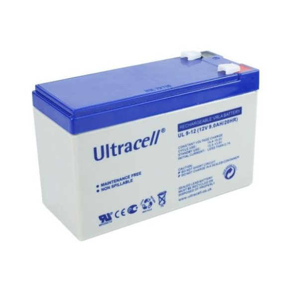Ultracell AU-12090 12V 9Ah gondozásmentes akkumulátor