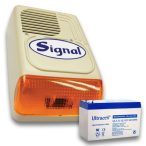   PS-128-1 (korábban PS-128A) sziréna + 12V7Ah ULTRACELL akku szett