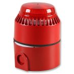   FULLEON FL/RL/R/D/24V hang és fényjelző, piros mély aljzattal(FLASHNI)