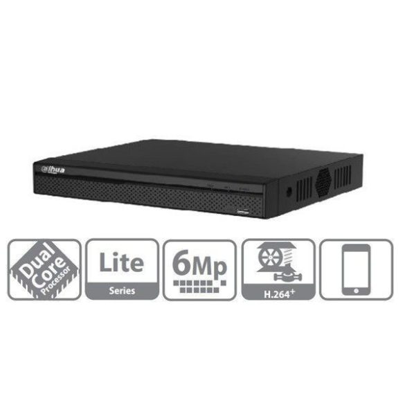 DAHUA NVR2108HS-S2 8 csatornás NVR,80Mbps, HDMI+VGA,2xUSB,1xSATA