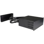   Pulsar ARAD-S4 4U vízszintes doboz riasztóközpontokhoz; 19" 800-1000mm mély szekrényekbe; 1x 7Ah/17Ah akku hely