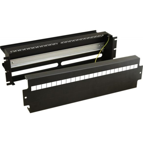 Pulsar ARADIN1 3U kismegszakító rögzítőpanel; 19" rack szekrénybe építhető; DIN sínes; 24xS