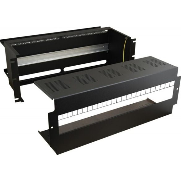 Pulsar ARADIN3 4U tárolórekesz; 19" rack szekrénybe építhető; DIN sínes; 24xS