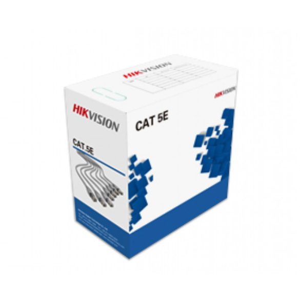 Hikvision DS-1LN5E-E/E UTP fali kábel; cat5e; 305 fm; dobozos kiszerelés; 0,45 mm rézmag