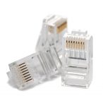   Hikvision DS-1M6UA-15U/100PCS RJ45 csatlakozó; UTP fali kábelre (tömör); cat6; önkioltó UL94V-2; 100 db/doboz; 8P8C