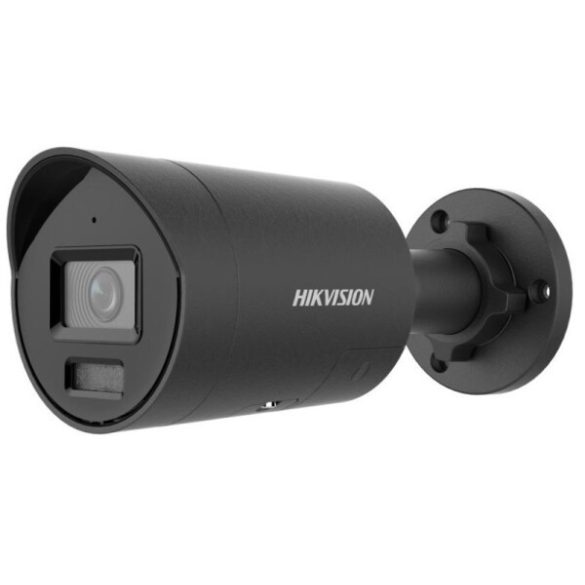 Hikvision DS-2CD2047G2H-LIU/SL-B(2.8)(eF 4 MP WDR fix ColorVu IP csőkamera; IR/láthatófény; beépített mikrofon; fény- és hangriasztás; fekete