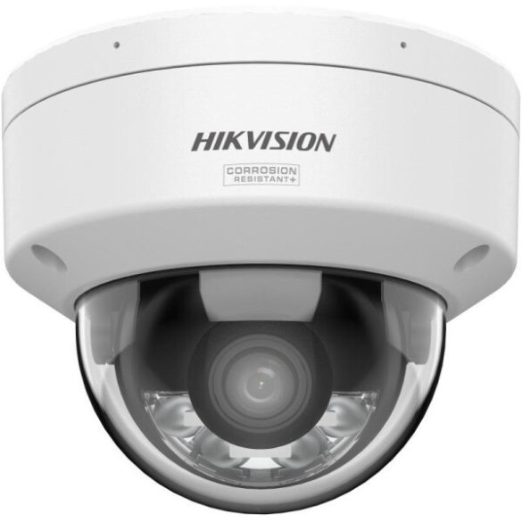 Hikvision DS-2CD2147G3-LIS2UY (2.8mm) 4 MP WDR fix ColorVu IP dómkamera; IR/láthatófény; hang I/O; riasztás I/O; mikrofon; NEMA 4X