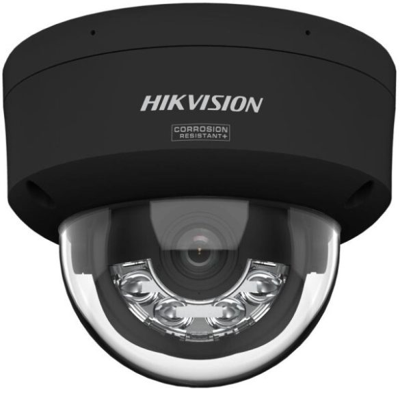 Hikvision DS-2CD2167G3-LIS2UY-B (2.8mm) 6 MP WDR fix ColorVu IP dómkamera; IR/láthatófény; hang I/O; riasztás I/O; mikrofon; NEMA 4X; fekete