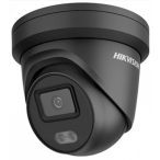   Hikvision DS-2CD2347G2-LSU/SL-B 2.8mm/C 4 MP WDR fix ColorVu AcuSense IP turret kamera; láthatófény; fény- és hangriasztás; fekete