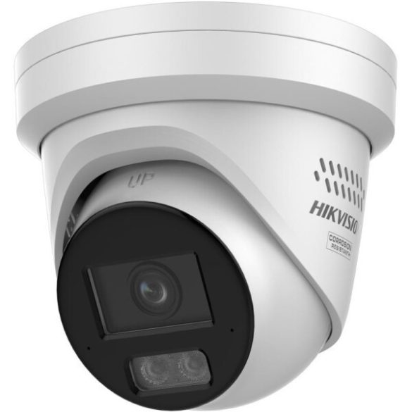 Hikvision DS-2CD2387G3-LIS2UY/SRB (4mm) 8 MP fix ColorVu IP turret kamera;IR/láthatófény;fény-és hangriasztás;hang I/O;riasztás I/O; NEMA 4X