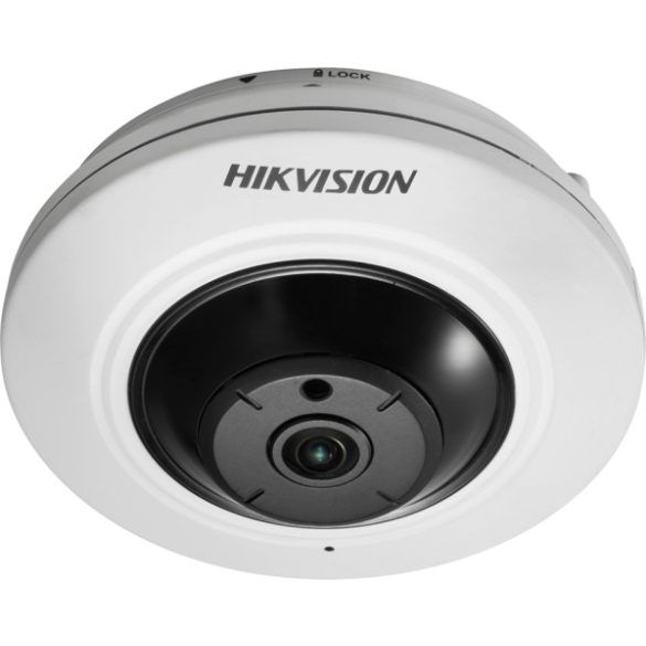 Hikvision DS-2CD2955FWD-IS (1.05mm) 5 MP WDR mini IR IP fisheye 180° látószöggel; hang be- és kimenet
