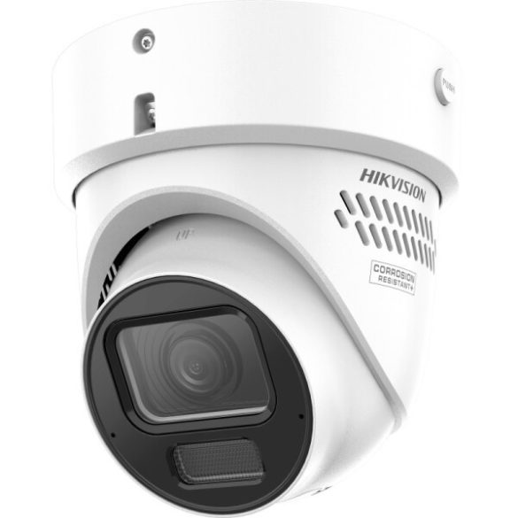 Hikvision DS-2CD2H46G2H-IZS2UY/SL(2.8-12 4 MP WDR motoros EXIR IP turret kamera; beépített mikrofon; fény- és hangriasztás; NEMA 4X