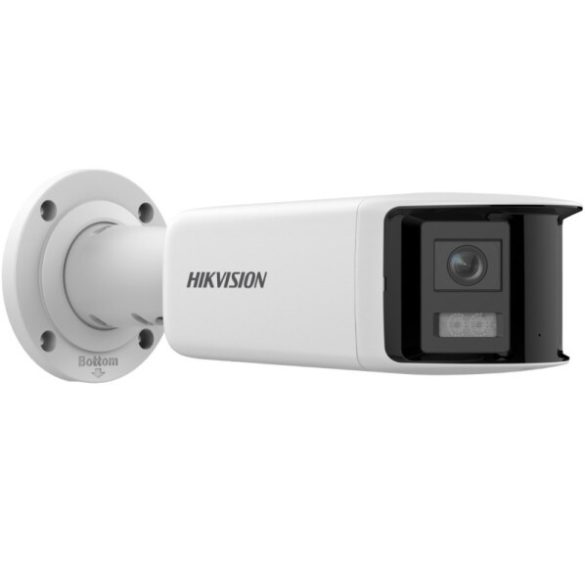 Hikvision DS-2CD2T47G2P-LSU/SL(2.8mm)(C) 4 MP ColorVu AcuSense fix IP panoráma csőkamera; mikrofon;fény-/hangriasztás; hang I/O; riasztás I/O