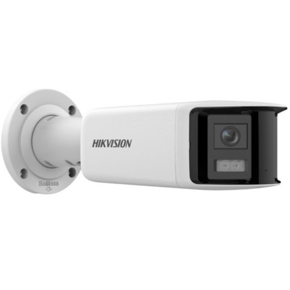 Hikvision DS-2CD2T66G2P-ISU/SL(2.8mm)(C) 6 MP AcuSense fix IP panoráma csőkamera; mikrofon; fény-/hangriasztás; hang I/O; riasztás I/O
