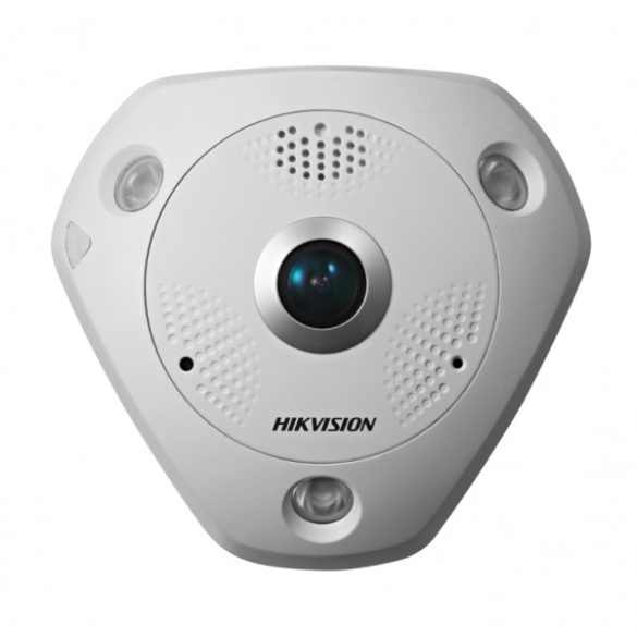 Hikvision DS-2CD6365G0E-IS (1.27mm) (B) 6 MP 360° IR Smart IP fisheye kamera; hang és riasztás be- és kimenet; beépített mikrofon/hangszóró