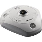   Hikvision DS-2CD63C5G0-IS (1.29mm)(B) 12 MP 360° IR Smart IP fisheye kamera; hang I/O; riasztás I/O; beépített mikrofon/hangszóró