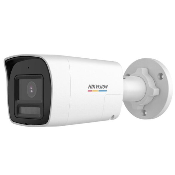 Hikvision DS-2CE10DF3T-LXTS (2.8mm) 2 MP ColorVu fix mini THD csőkamera; IR/láthatófény; kétirányú audio; hang- és fényriasztás