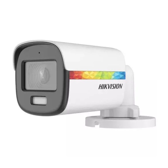 Hikvision DS-2CE10DF8T-FSLN (2.8mm) 2 MP ColorVu THD WDR fix csőkamera; fény riasztás; beépített mikrofon; koax audio