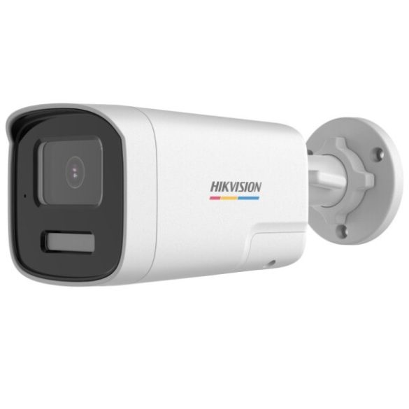 Hikvision DS-2CE12DF3T-LXTS (2.8mm) 2 MP ColorVu fix THD csőkamera; IR/láthatófény; kétirányú audio; hang- és fényriasztás