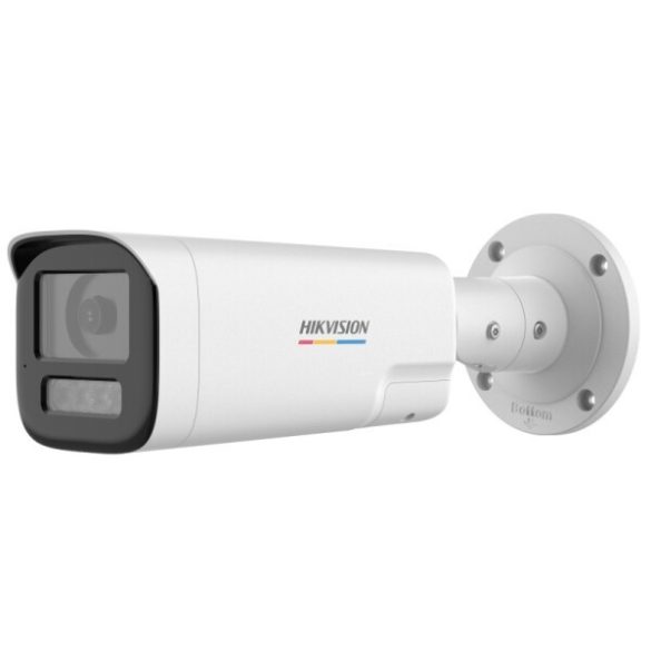 Hikvision DS-2CE19DF3T-LXTS (2.8mm) 2 MP ColorVu fix THD csőkamera; IR/láthatófény; kétirányú audio; hang- és fényriasztás