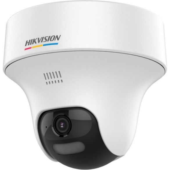 Hikvision DS-2CE70DF3T-PTLXTS (2.8mm) 2 MP ColorVu fix THD PT turret kamera; IR/láthatófény; kétirányú audio; hang- és fényriasztás