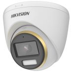   Hikvision DS-2CE72DF3T-FS (3.6mm) 2 MP ColorVu THD WDR fix turret kamera; fényriasztás; mikrofon
