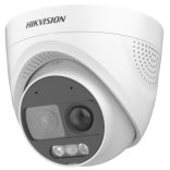 Hikvision DS-2CE72DF3T-PIRXOS (2.8mm) 2 MP ColorVu THD WDR fix turret kamera; villogó fény és hangriasztás; mikrofon, PIR