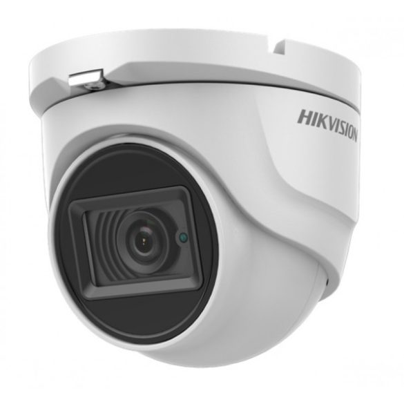 Hikvision DS-2CE76D0T-ITMFS (2.8mm) 2 MP THD fix EXIR turret kamera; TVI/AHD/CVI/CVBS kimenet; beépített mikrofon; koax audio