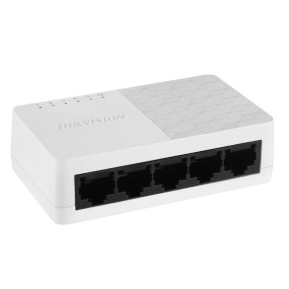 Hikvision DS-3E0105D-O 5 portos switch; 10/100M; nem menedzselhető; műanyag