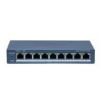  Hikvision DS-3E1309P-EI (B) 9 portos PoE switch (110 W); 8 PoE + 1 uplink port; smart menedzselhető