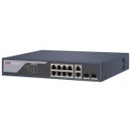   Hikvision DS-3E1310P-SI 10 portos PoE switch (125 W); 8 PoE + 2 kombinált uplink port; smart menedzselhető