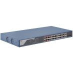   Hikvision DS-3E1326P-EI(new) 26 portos PoE switch (370 W); 24 PoE + 2 kombinált uplink port; smart menedzselhető