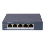   Hikvision DS-3E1505P-EI/M 5 portos PoE switch (45 W); 4 PoE + 1 RJ45 uplink port; menedzselhető