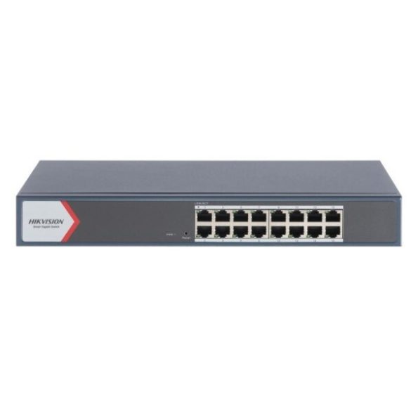 Hikvision DS-3E1516-EI(V3) 16 portos gigabit switch; smart menedzselhető