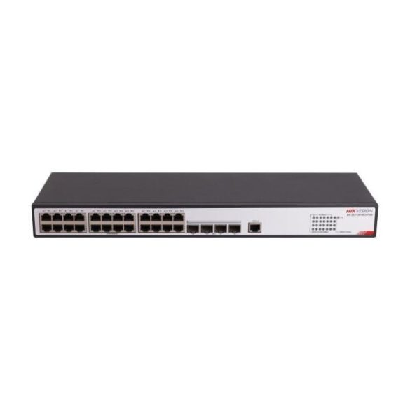 Hikvision DS-3E2728-HI-24T4X 28 portos switch; L2; 24 1000M RJ45 + 4 10G SFP+ uplink port; menedzselhető