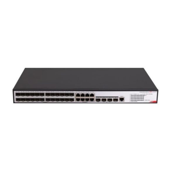 Hikvision DS-3E2736-HI-24F8T4X 36 portos SFP switch; L2; 24 1000M SFP + 8 1000M RJ45 + 4 10G SFP+ uplink port; menedzselhető