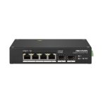   Hikvision DS-3T0506HP 6 portos ipari Gbit PoE switch (110 W); 3 PoE+ / 1 HiPoE+ / 2 SFP uplink port; nem menedzselhető
