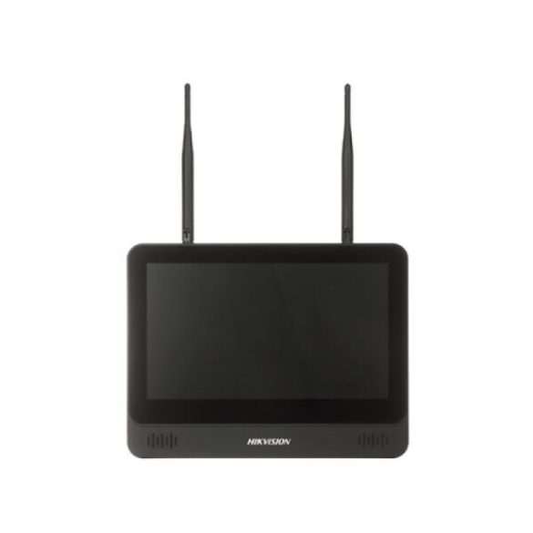 Hikvision DS-7604NI-L1/W/1T 4 csatornás WiFi NVR; 40/60 Mbps be-/kimeneti sávszélesség; 11.6" LCD kijelző; 1TB HDD