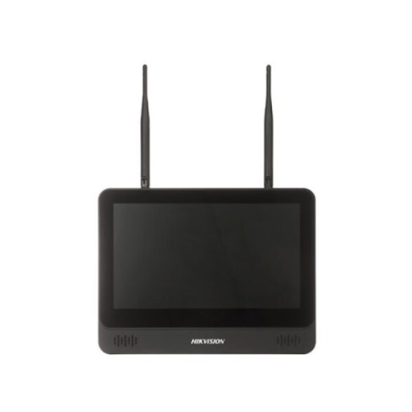 Hikvision DS-7604NI-L1/W 4 csatornás WiFi NVR; 40/60 Mbps be-/kimeneti sávszélesség; 11,6" LCD kijelző