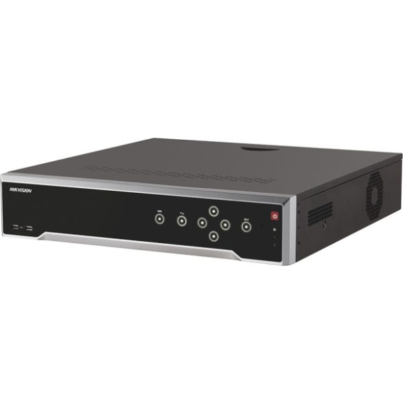 Hikvision DS-7732NI-I4/16P (B) 32 csatornás PoE NVR; 256/256 Mbps be-/kimeneti sávszélesség; 2 HDMI; riasztás be-/kimenet