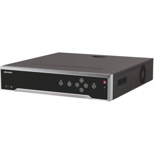 Hikvision DS-7732NI-I4/24P 32 csatornás NVR; 320 Mbps rögzítési sávszélességgel; riasztás be- és kimenet; 24xPoE