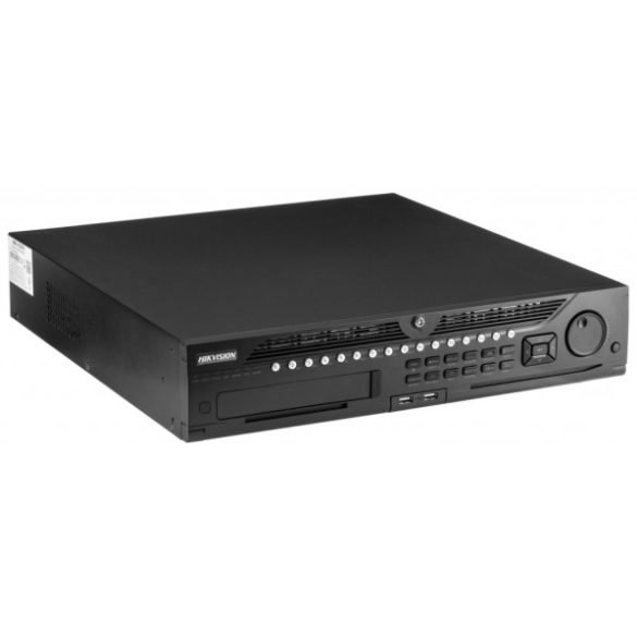 Hikvision DS-9616NI-I8 16 csatornás NVR; 256/200 (RAID: 200/200) Mbps be-/kimeneti sávszélesség; riasztás be-/kimenet