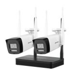 Hikvision DS-J142I/NKS424W0H IP SOHO kamera szett; 4 csatornás NVS + 2 db DS-2CV1043G2-LIDWF(2.8mm)(B)