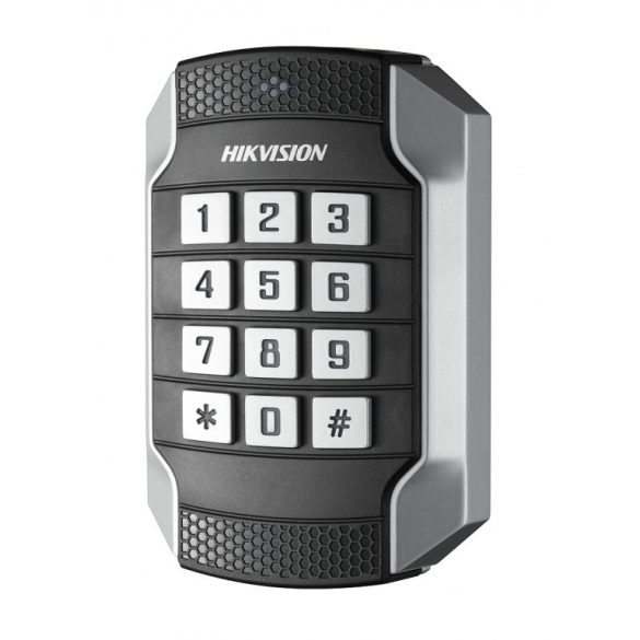 Hikvision DS-K1104MK Kártyaolvasó 13.56 MHz (Mifare); RS485 és Wiegand kimenet; kültéri; billentyűzettel