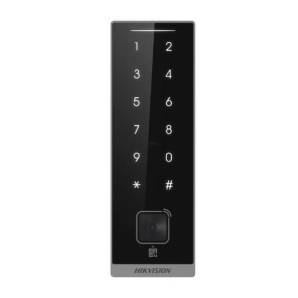 Hikvision DS-K1105EMKB-QR Kártyaolvasó EM, Mifare (13.56 MHz); RS485 vagy Wiegand kimenet; QR kód olvasó; PIN, Bluetooth