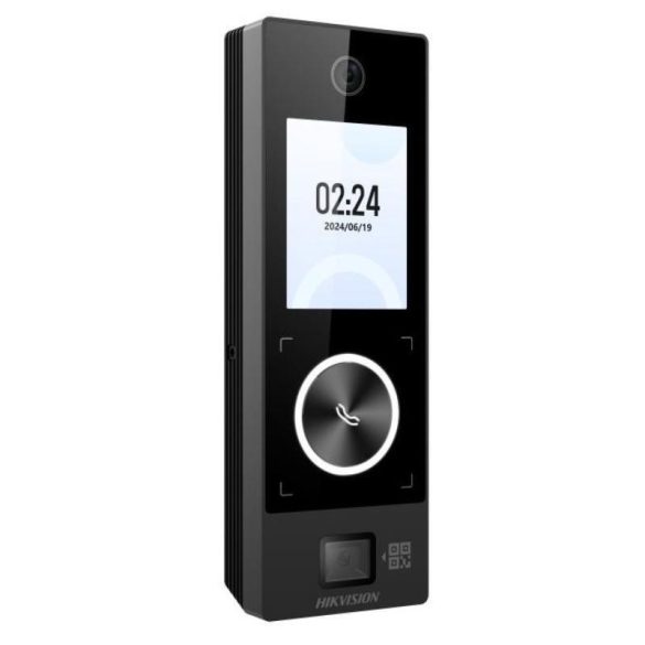 Hikvision DS-K1T323EBWX-QRE1 2,4" arcfelismerő beléptető vezérlő terminál; EM kártyaolvasó; arcfelismerő; QR kód olvasó