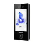   Hikvision DS-K1T344MBWX-E1/Europe BV 4,5" arcfelismerő beléptető vezérlő terminál; Mifare kártyaolvasó; arcfelismerő